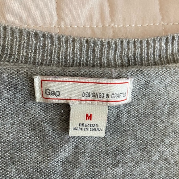 Gap V-neck Striped Tunic Sweater - Picture 3 of 5